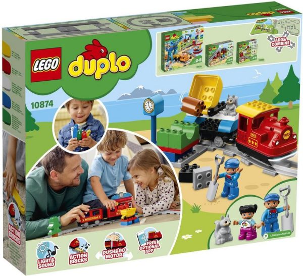 LEGO® Konstruktionsspielsteine Dampfeisenbahn (10874), LEGO® DUPLO® Town, (59 St) – Bild 6