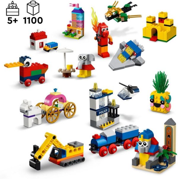 LEGO® Konstruktionsspielsteine 90 Jahre Spielspaß (11021), LEGO® Classic, (1100 St) – Bild 4