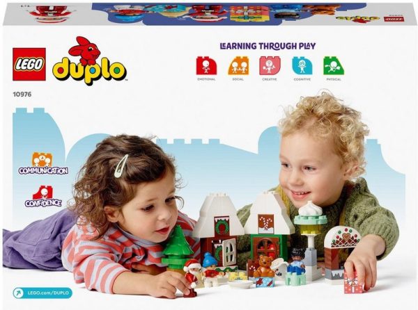 LEGO® Konstruktionsspielsteine Lebkuchenhaus mit Weihnachtsmann (10976), LEGO® DUPLO, (50 St) – Bild 7