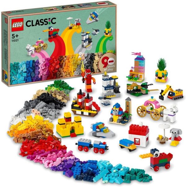 LEGO® Konstruktionsspielsteine 90 Jahre Spielspaß (11021), LEGO® Classic, (1100 St)